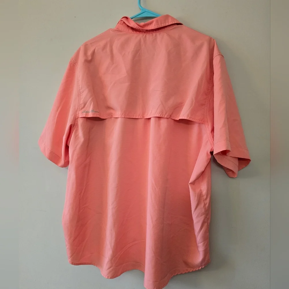 Eddie Bauer Coral Short-Sleeve Button-Up Shirt